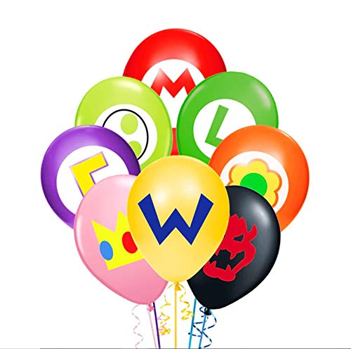 Product Cover Merchant Medley 24pc Super Mario-Inspired Balloons - Large 12
