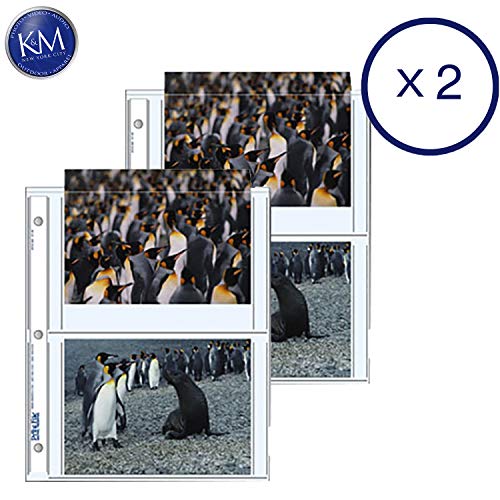 Product Cover Print File Archival Storage Pages for Prints | 5 x 7, 4 Pockets - 25 Pack x 2