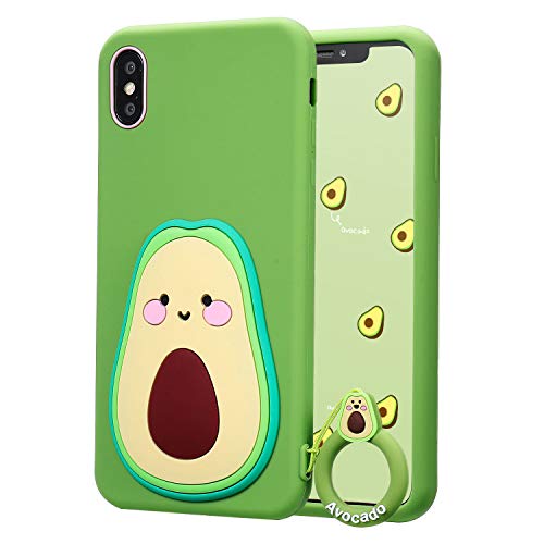 Product Cover Coralogo for iPhone XR Case,3D Cute Cartoon Fun Funny Soft Silicone Character Shockproof Kawaii Fashion Fruit Food Stylish Design Designer Skin Cover Cases for Girls Teens Kids iPhone XR 6.1