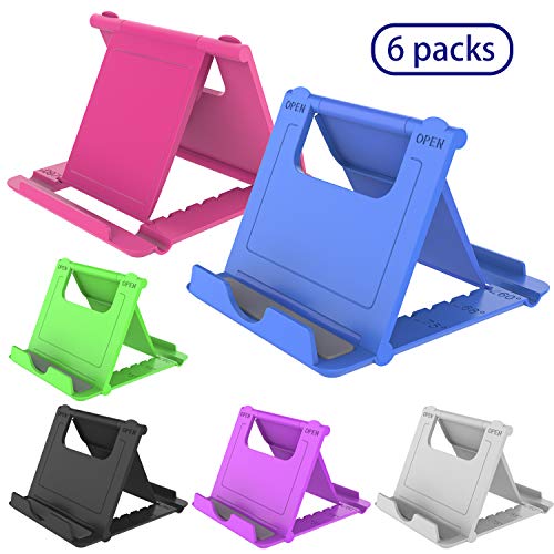 Product Cover YENIE Desktop Cell Phone Stand Holder, Portable Universal Desk Stand for All Mobile Smart Phone Tablet Display (6 Mixed Colours)
