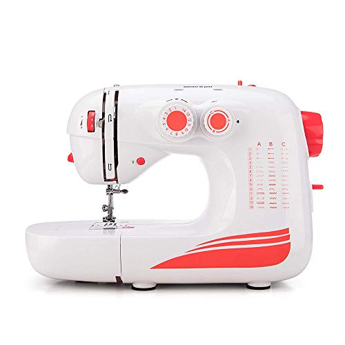 Product Cover Sewing Machine by Elmish (42 Stitches, LED Sewing Light, Variable Speed Foot Pedal) - Electric Household Sewing Machines with 42 Built-in Stitch Patterns for Beginners and Advanced EM-004-A