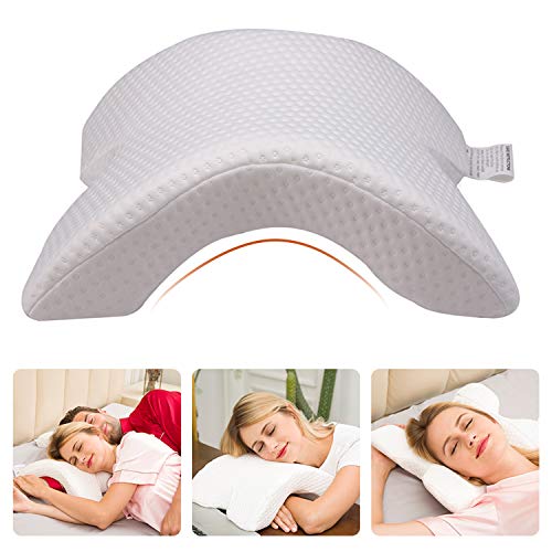 Product Cover CCidea Neck Pillow for Sleeping Memory Foam Pillow, No Pressure - Side Sleeping, Office Rest Pillow, Sofa Casual Reading Pillows(1 Pack)