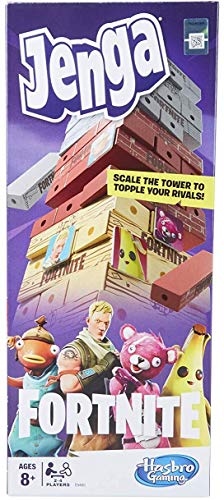 Product Cover Hasbro Gaming Jenga: Fortnite Edition Game, Wooden Block Stacking Tower Game for Fortnite Fans, Ages 8 & Up