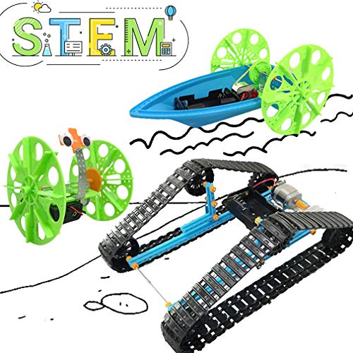 Product Cover UNGLINGA STEM Toys Electric Motor Robotic Science Kit for Kids Intro to Engineering Building Project for Boys Girls Ages 8 -12 Year Old Gift DIY Assemble Balance Car Tracked Tank Boat