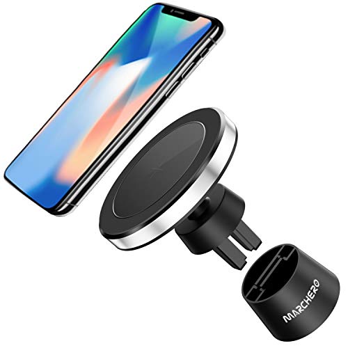 Product Cover Magnetic Wireless Car Charger, MARCHERO 10W Charging Car Mount Air Vent or Stand 7.5W Compatible iPhone 11/Xs/XR/X/8,10W Compatible Samsung Galaxy Note10/S10/S9/S8/S7/S6 Edge