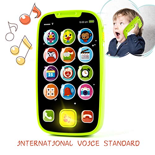 Product Cover KidPal Baby Toy Phone for 1 2 Year Old with Light, Music| My First Smartphone Toy for Baby 8M 12M 16M 24M+ Toddler Cell Phone | Educational Call & Chat Learning Play Phone Toy for Role-Play Fun