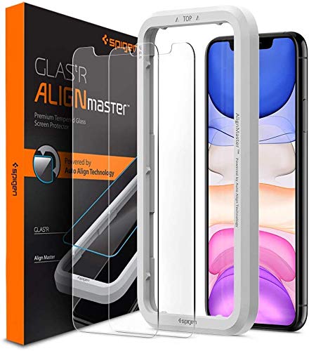 Product Cover Spigen, 2 Packs, iPhone 11 Tempered Glass Screen Protector/iPhone XR Tempered Glass(6.1