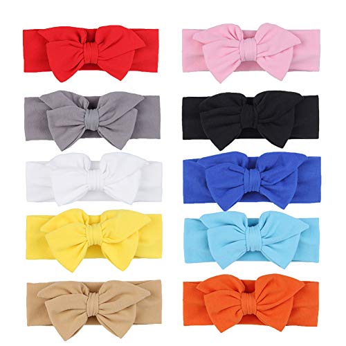 Product Cover Baby Headbands with Knotted Bows, Girl's Hairbands for Newborn,Toddler and Children