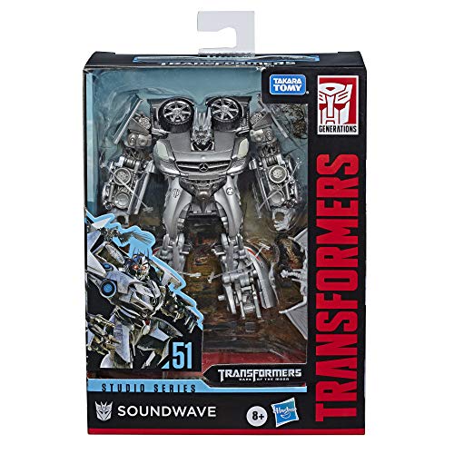 Product Cover Transformers Toys Studio Series 51 Deluxe Class Dark of The Moon Movie Soundwave Action Figure - Kids Ages 8 & Up, 4.5