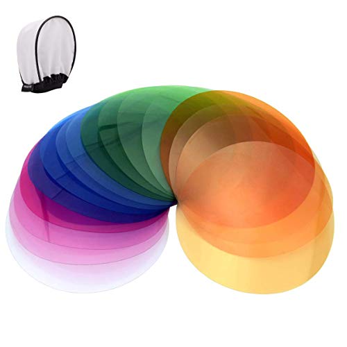 Product Cover Godox V-11T Color Filters for Color Temperature Adjustment, Used with AK-R16 Diffuser Plate or AK-R1 kit，Compatible with Round Head Flash Godox V1-C,V1N,V1S,V1O,V1P，AD200 AD200PRO with H200R Ring