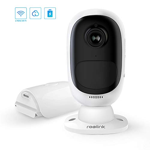 Product Cover Wireless Battery Security Camera Starlight Night Vision, 2.4Ghz WiFi Home Security System, Indoor/Outdoor, 1080p Full HD 2-Way Audio, Solar Powered, Built-in SD Slot REOLINK Argus 2