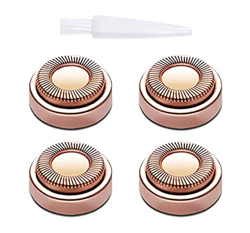 Product Cover Hair Remover Replacement Heads, Fit all Hair Remover For man and woman Soft Touch, 18K Gold-Plated Rose Gold, 4 Count