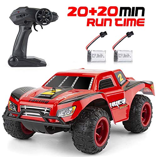 Product Cover Kids Remote Control Car, 2.4Ghz RC Race Car.20km/H 1:22 Scale Radio Conrtolled Off-Road RC Car Electronic Truck, 40mins Play Time, With two batteries