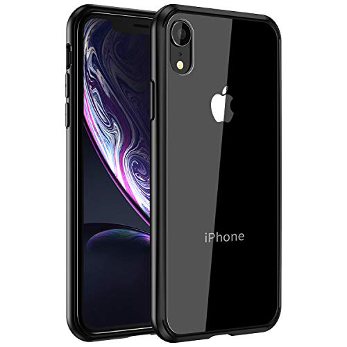 Product Cover Mkeke Compatible with iPhone XR Case,Clear Anti-Scratch Shock Absorption Cover Case for iPhone XR (Black)