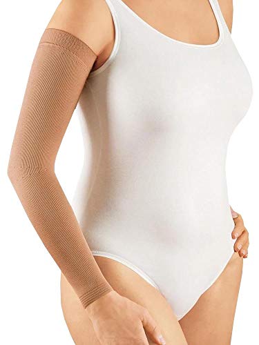 Product Cover Lauftex Lymphedema Arm Sleeves for Women, Medical Compression, Brachioplasty, 23-32 mmHg (M)