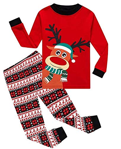 Product Cover Family Feeling Kids & Toddler Girls Boys Pajamas 2 Piece Pjs Set 100% Cotton Sleepwear