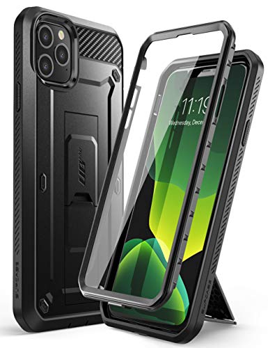 Product Cover Supcase Unicorn Beetle Pro Series Case Designed for iPhone 11 Pro Max 6.5 Inch (2019 Release), Built-in Screen Protector Full-Body Rugged Holster Case (Black)