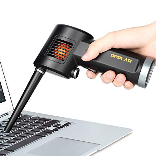 Product Cover Computer Air Duster for Keyboard Cleaning, Rechargeable 6000mAh Battery, Powerful 33000 RPM, 10W Fast Charging, for Electronics, Computers