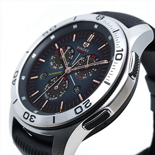 Product Cover Ringke Bezel Styling for Galaxy Watch 46mm / Galaxy Gear S3 Frontier & Classic Bezel Ring Adhesive Cover Anti Scratch Stainless Steel Protection [Stainless] for Galaxy Watch Accessory GW-46-16