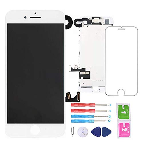 Product Cover for iPhone 7 Screen Replacement White LCD Display 4.7inch with 3D Touch Screen Digitizer Full Assembly + Front Camera + Earpiece + Screen Protector + Repair Tools Kit