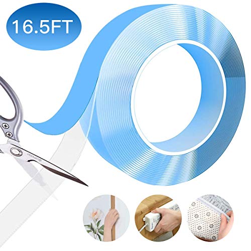 Product Cover Nano Tape Gel Grip Tape Reusable Removable Washable Double Sided Tape Sticky Strips Seamless Traceless Adhesive Kitchen Holder