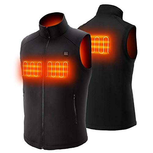 Product Cover Sunbond Heated Vest with Rechargeable 5V Battery Pack,Washable Temperature Adjustable Electric Heated Vest for Women Men Outdoor Skiing Hiking Camping