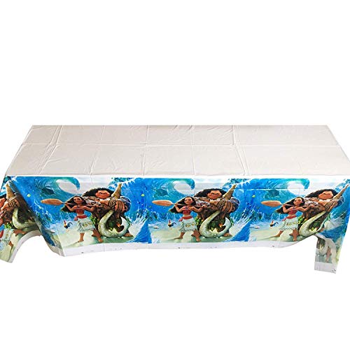 Product Cover Bsstr Moana Inspired Table Cover Party Supplies Decorations for Tropical Luau Summer Party Baby Shower