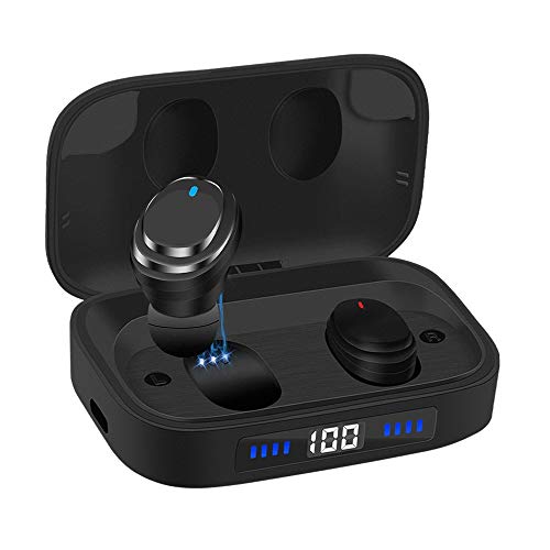 Product Cover Ceppekyy Wireless Earbuds, Bluetooth 5.0 in-Ear TWS Headphones Auto Pairing Earphones with 2000mAh Charging Case LED Battery Display 80H Playtime, IPX7 Waterproof Built-in Mic Headsets for Sports