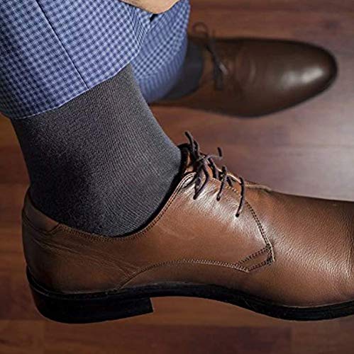 Product Cover Bamboo Thin Dress Sock Men Sweat Proof Business Crew Mid Calf