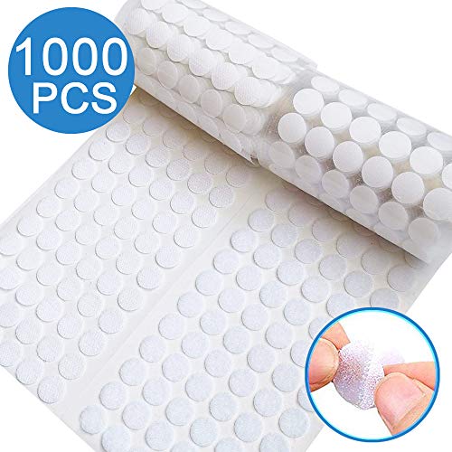 Product Cover Self Adhesive Dots, Strong Adhesive 1000pcs(500 Pairs) 0.59