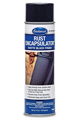 Product Cover Eastwood Black Rust Encapsulator Aerosol 15 Ounce Heat Sunlight Resistance Fast Cure Durable Low VOC Formula