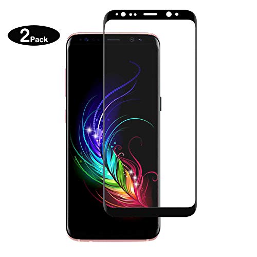 Product Cover Galaxy S9 Plus Screen Protector,Full Coverage Tempered Glass[2 Pack][3D Curved] [Anti-Scratch][High Definition] Tempered Glass Screen Protector Suitable for Samsung Galaxy S9 Plus (NOT S9)