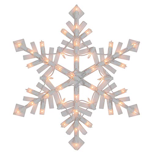 Product Cover Northlight Lighted Snowflake Christmas Window Silhouette - 15.5 Inch