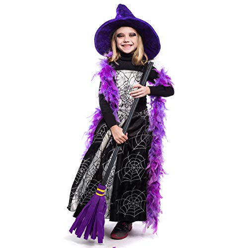 Product Cover Amosfun Halloween Witches Broom Costume Props Masquerade Dress Up Miracle Broom Witch Broom for Halloween Show Cosplay Party