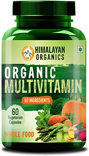 Product Cover Himalayan Organics Organic Multivitamin with 60+ Certified Organic Extracts - 60 Vegetarian Capsules (60)