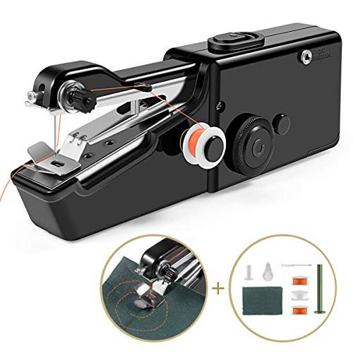 Product Cover Handheld Sewing Machine, Cordless Handheld Electric Sewing Machine Quick Handy Stitch for Home or Travel