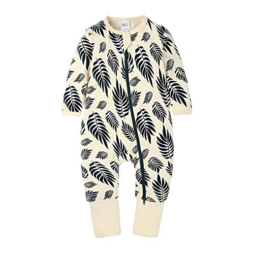 Product Cover Kids Tales Baby Boys Girls 2-Way Zip Romper Infant Footed Cotton Graphic Pajamas