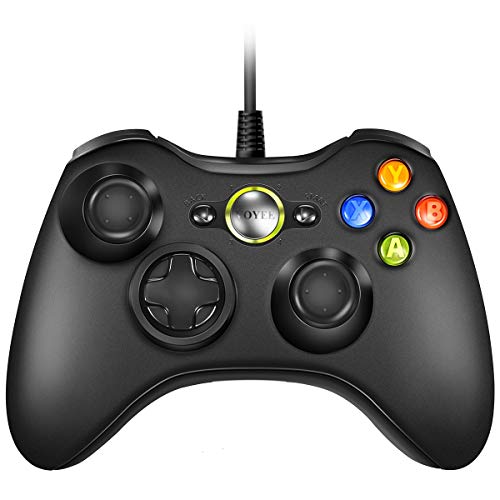 Product Cover VOYEE Wired Xbox 360 Controller Compatible with Microsoft Xbox 360 & Slim/Windows/PC (Black)