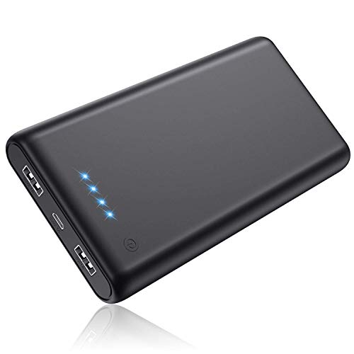 Product Cover Portable Charger 25800mAh Power Bank Super High Capacity Lighter External Battery Pack Dual Output Ports Recharging Phone Charger for Android Phone, Smart Phone, Tablet etc
