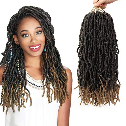Product Cover Nu Locs Crochet Braids 18inch Most Natural Faux Locs Crochet Braid 6 Packs/lot Goddess 100% Premium Fiber Synthetic Hair African Roots Hair Extensions (18'' 6Pcs-M27)