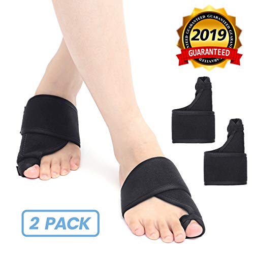 Product Cover OUTERDO Bunion Corrector, Foot Bunion Splint Elastic and Adjustable Toe Support Comfortable Fit for Unisex, Big Toe Corrector Straightener Pain Relief for Bunion Overlap Crooked Toes (1 Pair)