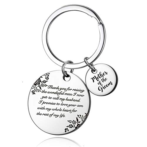 Product Cover Mother of the Groom Gifts - Thank You for Raising The Wonderful Man KeyChain, Mother of Groom Gift from Bride