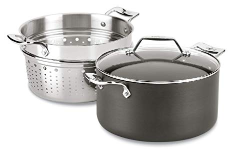Product Cover All-Clad H911S374 Essentials Nonstick Multipot with insert, 7 Qt, Grey