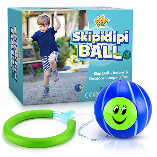 Product Cover IPIDIPI TOYS Skip It Ankle Toy Retro Skipit Toy Hopper Ball for All Ages - Improve Coordination, Get Exercise The Fun Way - Playground Ball with Adjustable Rope Length for Kids of All Heights