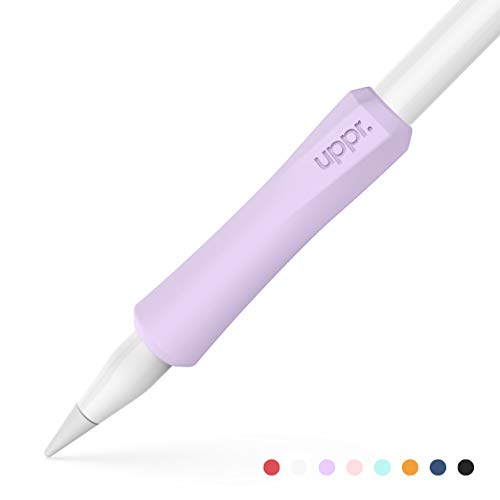 Product Cover UPPERCASE NimbleGrip Premium Silicone Ergonomic Grip Holder, Compatible with Apple Pencil and Apple Pencil 2 (2 Pack, Purple)