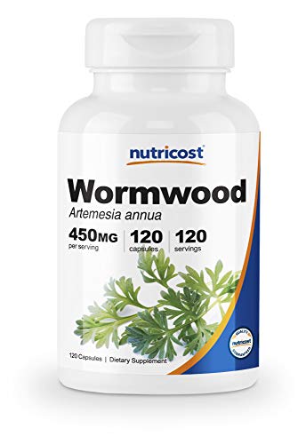 Product Cover Nutricost Wormwood Capsules 450mg 120 Capsules - Veggie Caps, Gluten Free and Non-GMO