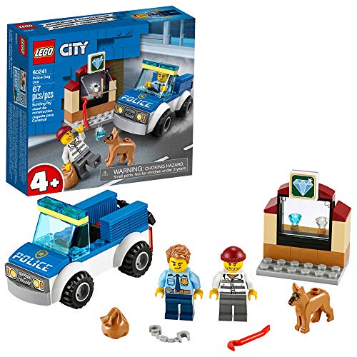 Product Cover LEGO City Police Dog Unit 60241 Police Toy, Cool Building Set for Kids, New 2020 (67 Pieces)