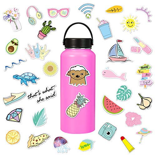 Product Cover Stickers for Water Bottles Waterproof Cute Vinyl Stickers Laptop Luggage Stickers Skateboard Guitar Travel Case Graffiti Sticker Motorcycle Stickers Teens Girls Boys (35 pcs)