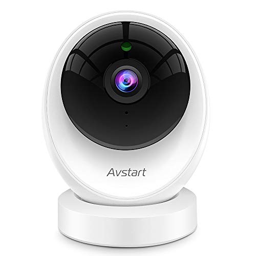 Product Cover Pet Camera - AVstart 1080P Home Security Camera w/ 360° Panoramic Navigation, Sharp Night Vision, Motion Detection & Two-Way Audio, 2.4Ghz WiFi Baby Dog Camera with Cloud Storage & MicroSD Slot