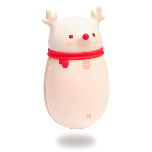 Product Cover HomeLifairy 2 in 1 Hand Warmers Rechargeable,6000 mAh Larger Capacity,Electric Portable Pocket Hand Warmer/Power Bank,Best Winter Gifts for Women and Children (deer-6000mAh)